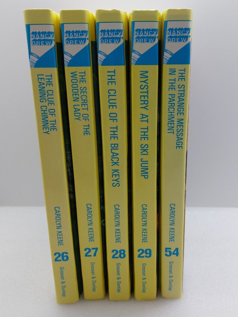5 Vintage Nancy Drew Books by Carolyn Keene Mystery Stories Hardcover Book